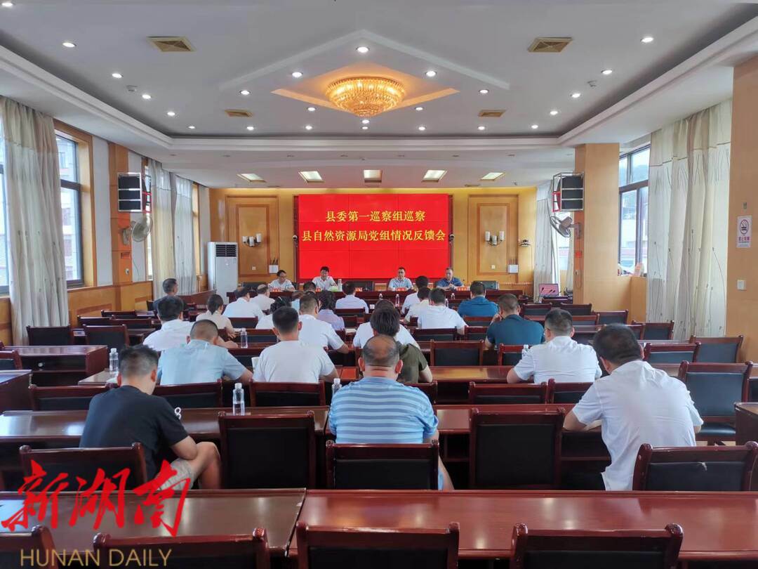 县委第一巡察组巡察县自然资源局党组情况反馈会召开_邵阳头条网